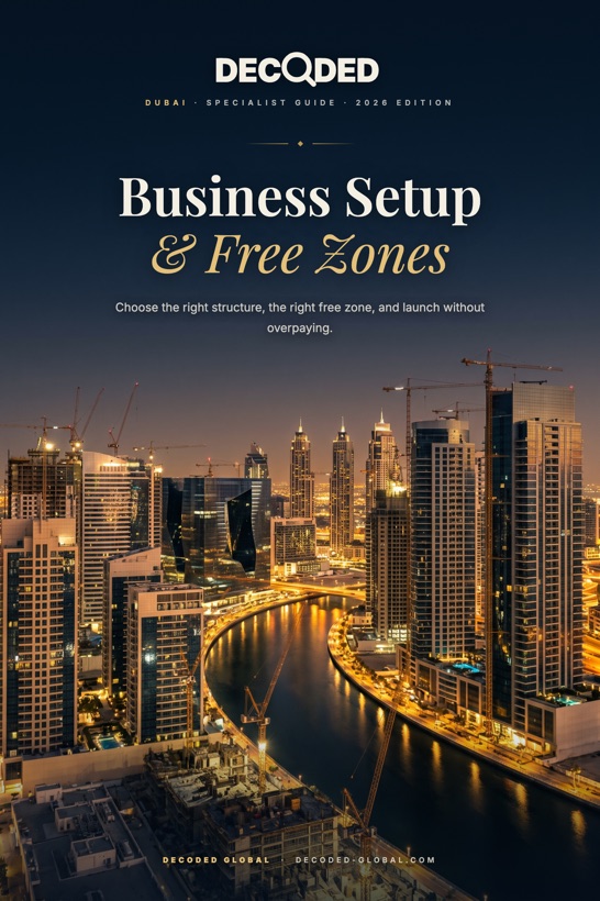 Business Setup & Free Zones guide cover